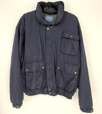 Pendleton Jacket Mens XL Navy 3M Thinsulate Hooded Insulated Zip Snap Pockets