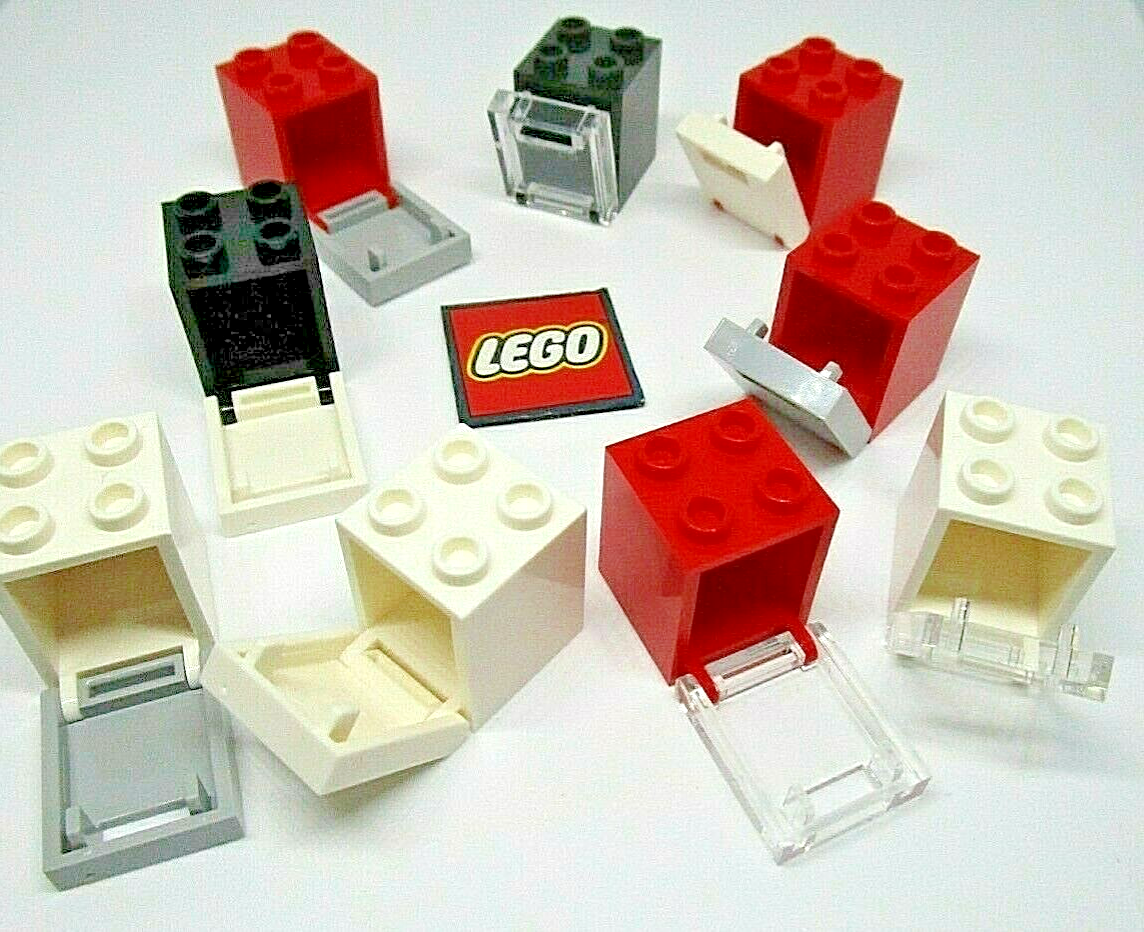 LEGO Mailbox Container 2x2x2 or Door with Slot (2 Pack) Choose