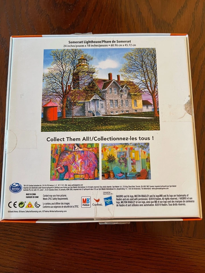 Milton Bradley 300 piece EZ grasp jigsaw puzzle easy to pick up and hold Large  - Image 4 of 4