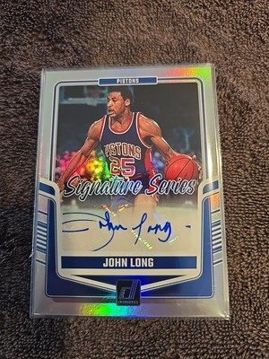 2024-25 Panini Donruss John Long Silver Signature Series Detroit #SS ...