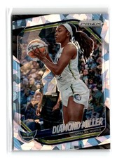 Diamond Miller 2025 Panini Prizm WNBA Ice Prizms #27 Dallas Wings
