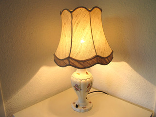 Rösler Max lamp ceramic floral pattern