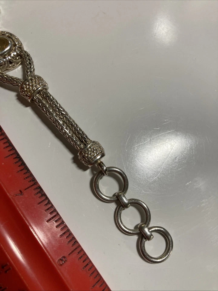 925 8” Double Strand Heavy Wheat Citrine Bracelet - Image 4 of 4