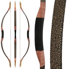 Fiocco ricurvo tradizionale 57" 100 libbre fatto a mano tiro con l'arco caccia tiro all'aperto