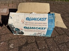 QUALCAST Quick Exchange Lawn Scarifier Cassette 14” + Box + Spare Roller