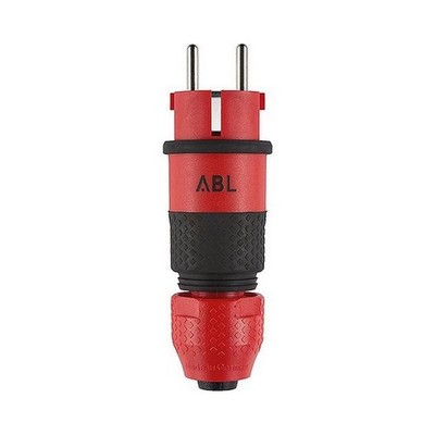 ABL 2K Schutzkontakt-Stecker Prof. 2Elamid-2K, rot, IP54, Ty