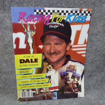 Racing For Kids Magazine September 1990 Dale Earnhardt Bobby Rahal NASCAR CART