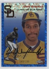 2023 Chrome Platinum Anniversary Blue Mini-Diamond Refractor Dave Winfield 0z6e