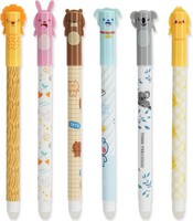 Radierbare Gelstifte 6Er Set, Thermoempfindlich, 0,5Mm, Schule, BüRo, Geschenk