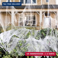1000 sqft Spider Webs Halloween Decorations with 30 Fake Spiders