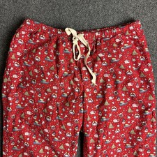 Vineyard Vines Christmas Holiday Pajama Pants Whale Nautical Beach Men's XS Red