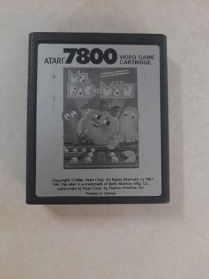 Ms. Pac-Man (Atari 7800, 1986) Tested Works 