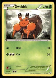 2012 Black & White - Dark Explorers Dwebble Basic/Common #7