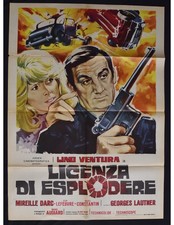 Werbeplakat Lizenz Von Explodieren Lino Ventura Mireille Darc Lefebvre Lautner