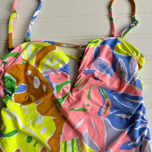 Maaji | Women's Floral Cheeky One Piece Bathing Suit Size Large NWT Beach Pool - Picture 3 of 11