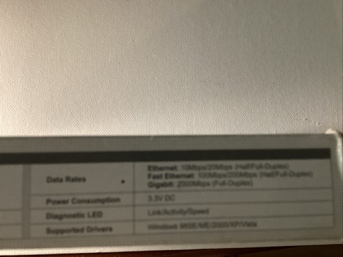 Ethernet PC card CARDBUS PC CARD TRENDNET 10/100/1000Mbps Gigabit - Picture 11 of 11
