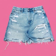 Punk Abercrombie Fitch Zoe Natural Rise Vintage A-Line Denim Mini Skirt 27/4