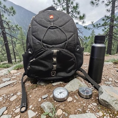 Swiss Gear 1900 ScanSmart Laptop Backpack Black Black