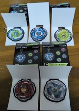 Beyblade DMM Kuji E Prize Rubber Keychains Set of 5 Complete 