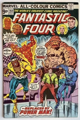 Fantastic Four #168 (1976) Luke Cage Appearance UK Price Variant