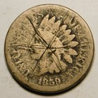 1859 Indian Head Cent - Actual Coin Pictured