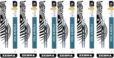 Zebra G301 Pen Refill Black Ink 0.7Mm Medium Point Smooth Glide 6 Pack