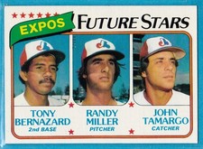 1980 Topps - Future Stars -John Tamargo, Randy Miller, Tony Bernazard #680