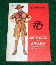 1943 BOY SCOUT MERIT BADGE BOOK - TAXIDERMY