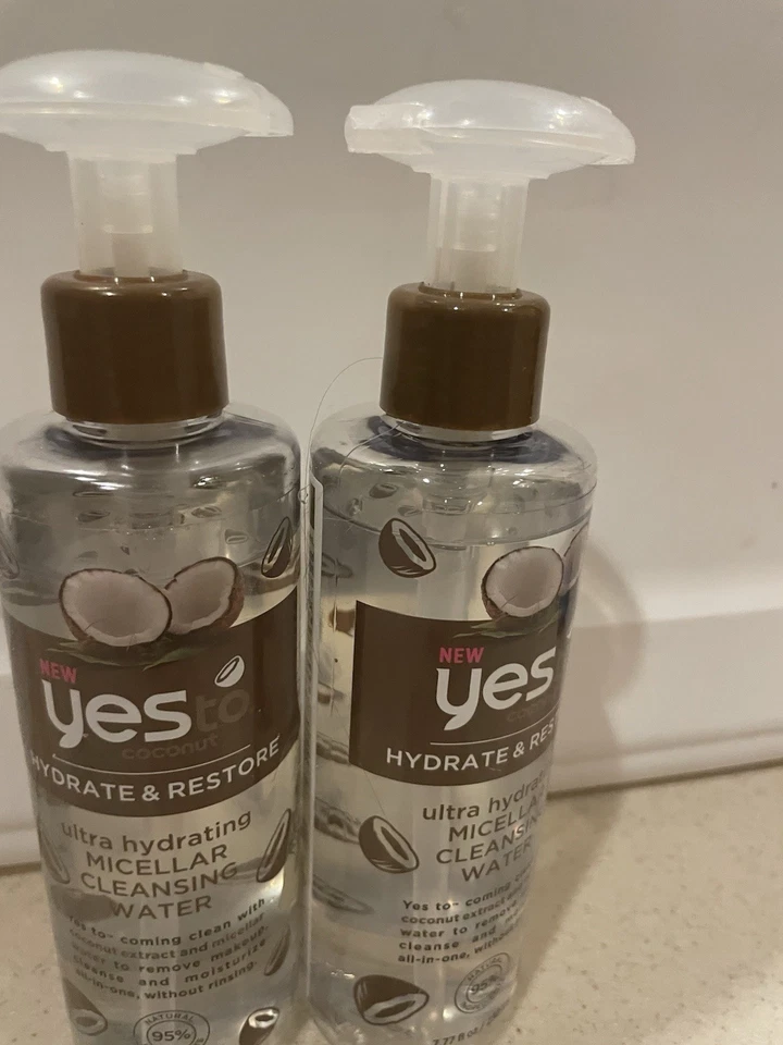 2 pack Yes To Coconut Micellar Water 7.77 fl oz Not Sealed. Not Filled T/top - Image 2 of 3
