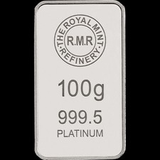 Ultra Rare Royal Mint 100g Platinum Bar Bullion 2359.42 per troy oz
