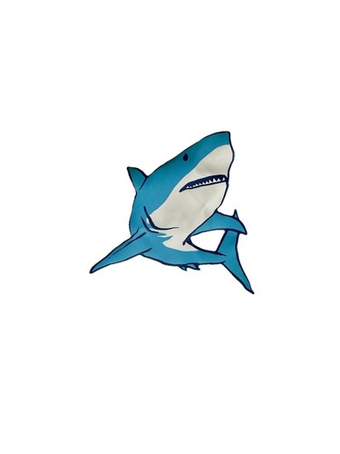 Wave Zone Two Piece Long Sleeved Yellow & Blue Shark Print Swimsuit Boys 4T - Picture 4 of 5