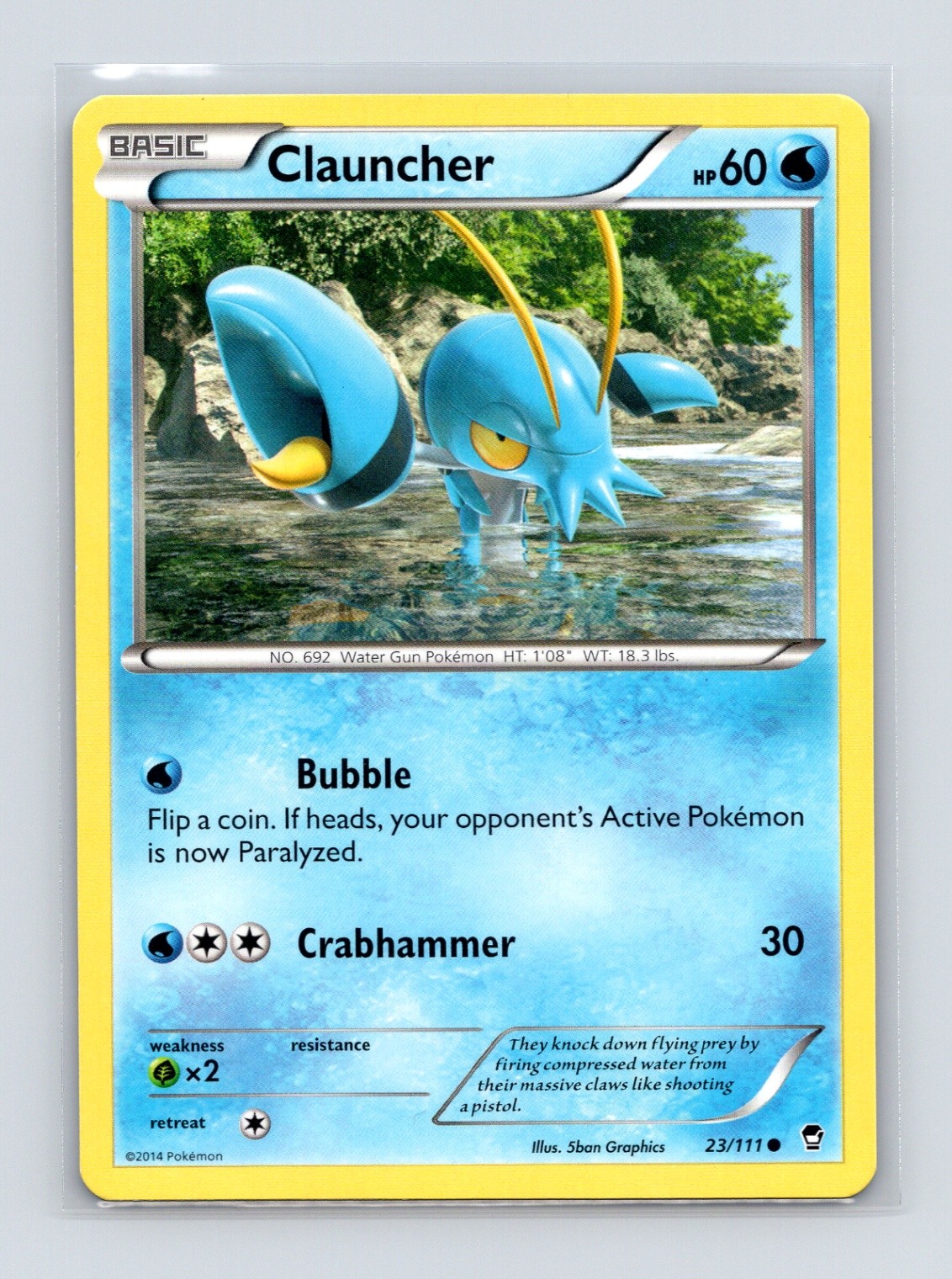 Pokémon TCG Clauncher 23/111 XY - Furious Fists Normal LP