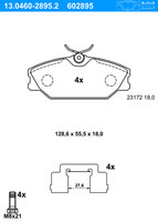 ATE BremsbeläGe Vorne (13.0460-2895.2) FüR Renault Laguna I ScéNic Megane Clio