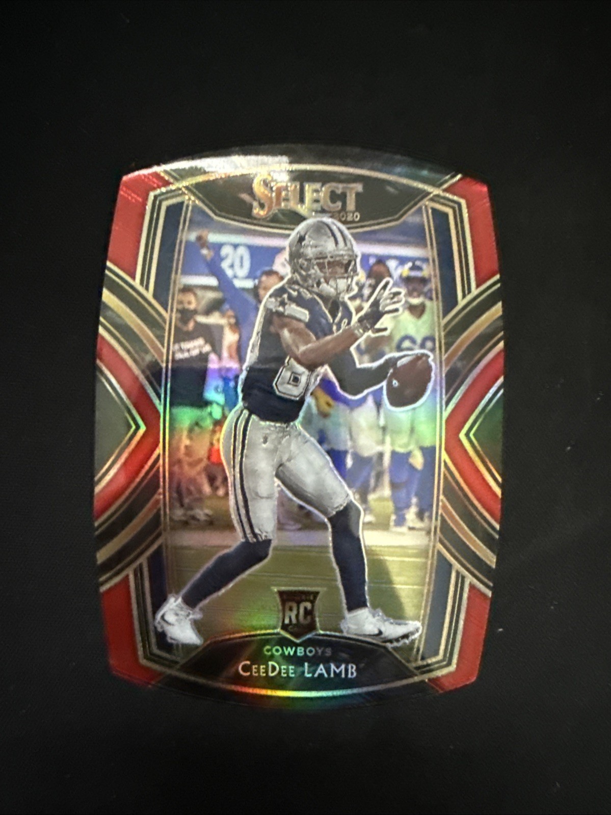 2020 Panini Select - Club Level CeeDee Lamb #257 Red Prizm Die-Cut (RC)