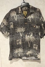 Joe Martin Hawaiian Shirt Men's Large, Button Front, Pocket, 100% cotton