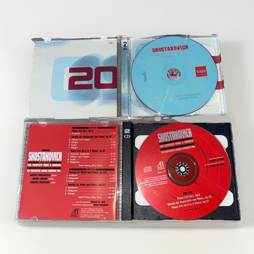 SHOSTAKOVICH 2️⃣ CD Sets Trios&Sonatas / Piano 🎹 Violin 🎻 Cello Concerto - Picture 4 of 5