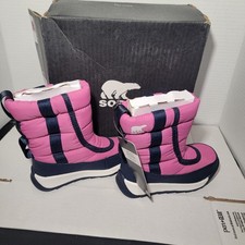 New SOREL Childrens Whitney II Puffy Mid WP Toddler Size 8 Snow Boots Waterproof