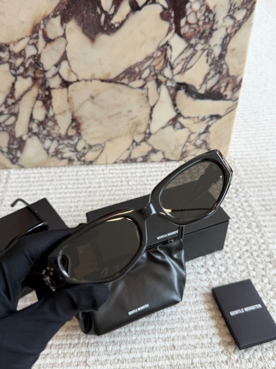 Gentle Monster Stylish Black Acetate Cat-Eye Sunglasses | eBay