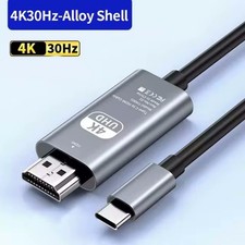 USB C HDTV Mirroring Cord Type C to HDMI Cable For iPhone17 16 15 Android Laptop