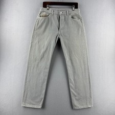 Vintage Levis Jeans Mens 32x30 Fits 30x29 Gray Denim 501 Made in USA 90s