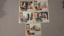 Carte Hideous Sun Demon lobby LOT 3 4 5 6 7 ORIGINALE 1959 horreur science fi RARE