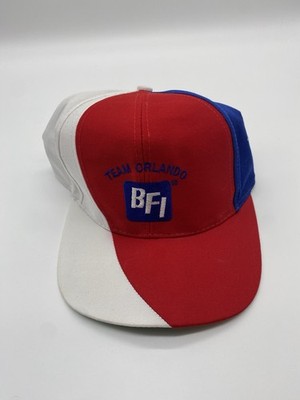 Vintage BFI Team Orlando Top Performance Hat Texas Flag Star Red White Blue
