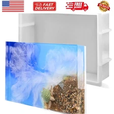 9″ Rectangular Silicone Molds for Epoxy Resin, Crystal Deep Casting Epoxy Mol...