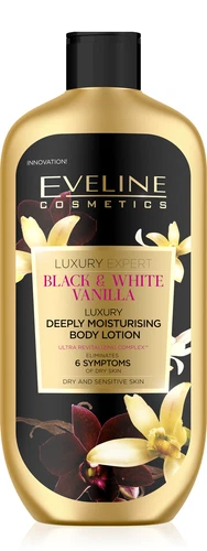 Eveline Luxury Expert Black White Vanilla Deeply Moisturising Body Lotion 350ML