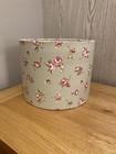 Lampshade in Clarke and Clarke Rose bud Sage, various sizes, Ceiling or Lamp