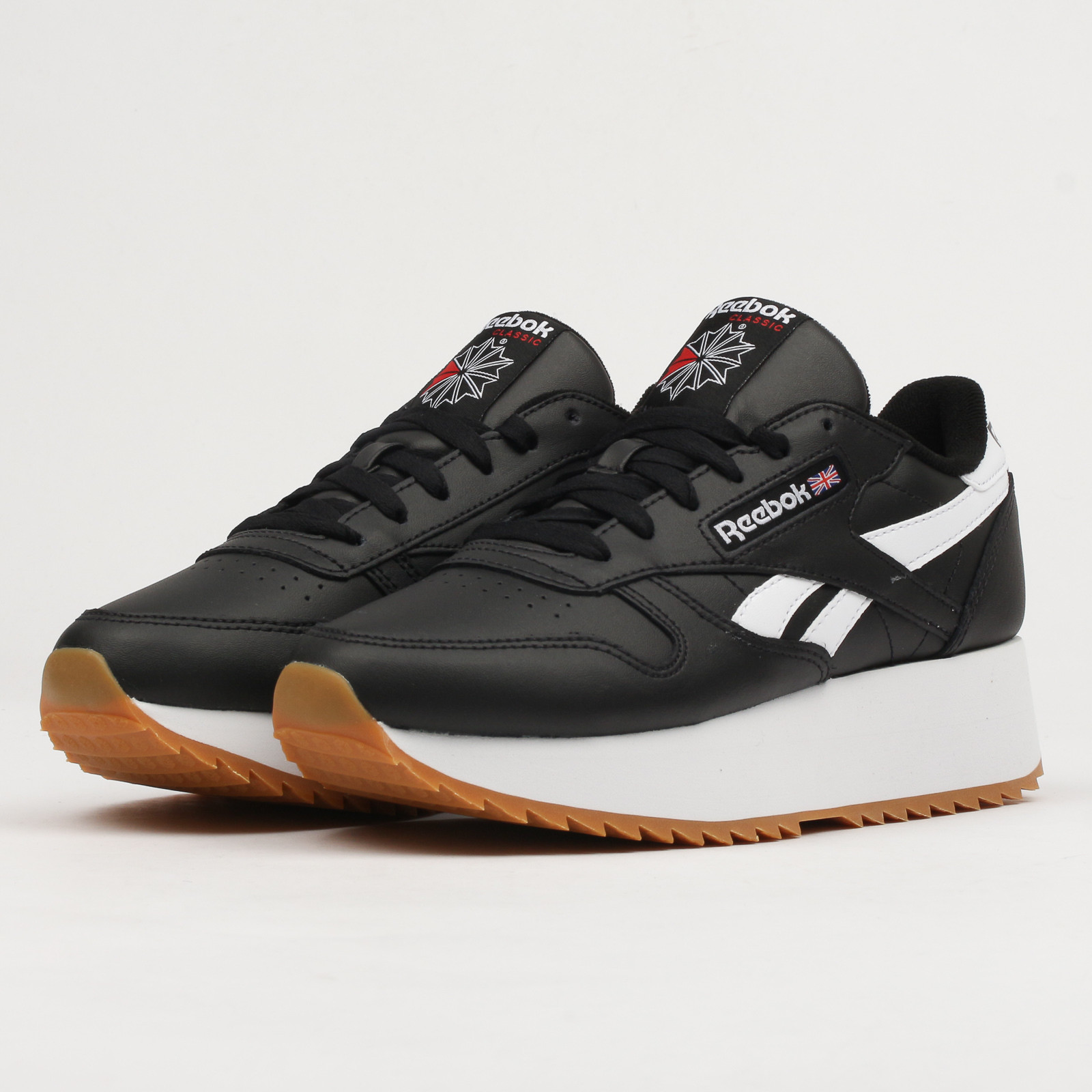 Reebok Classic Leather Double negro blanco Primal rojo UE 40,5, las mujeres Reebok Classic Leather Double negro blanco Primal rojo UE 40,5, las mujeres