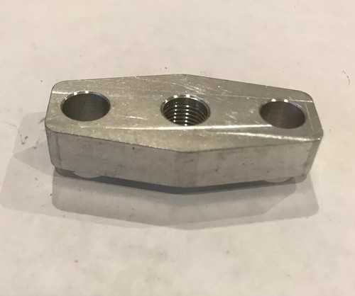 ATP-FLA-008 Turbo Oil Inlet Flange 1/8" NPT 1.5" C-C T3 T4 GT40 GT42 GT45 GT47 - Picture 2 of 2