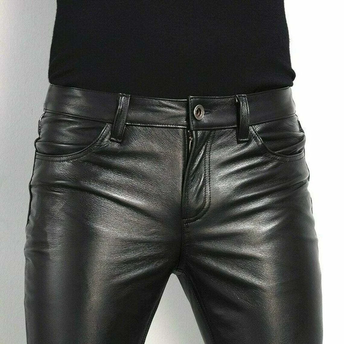 Authentic leather best sale pants