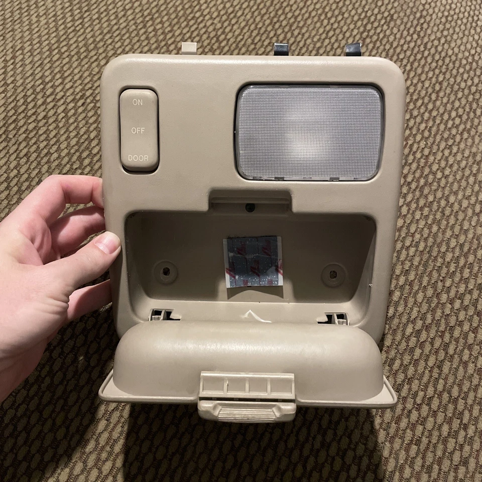 1998-2003 Toyota Sienna купол света чтения карты лампа верхняя консоль бежевый OEM - Изображение 2 из 3