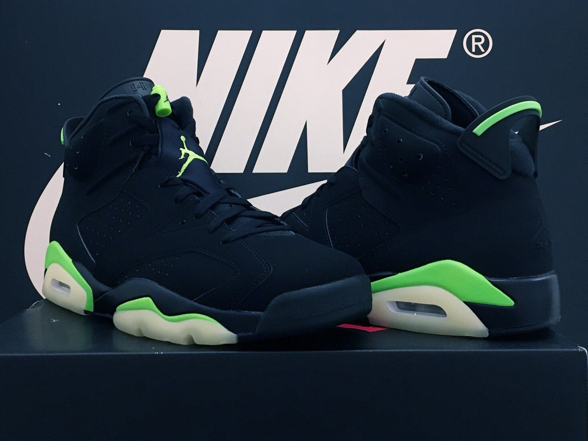 Retro Electric Electric Green Jordan 6s Green Black Jordan Green